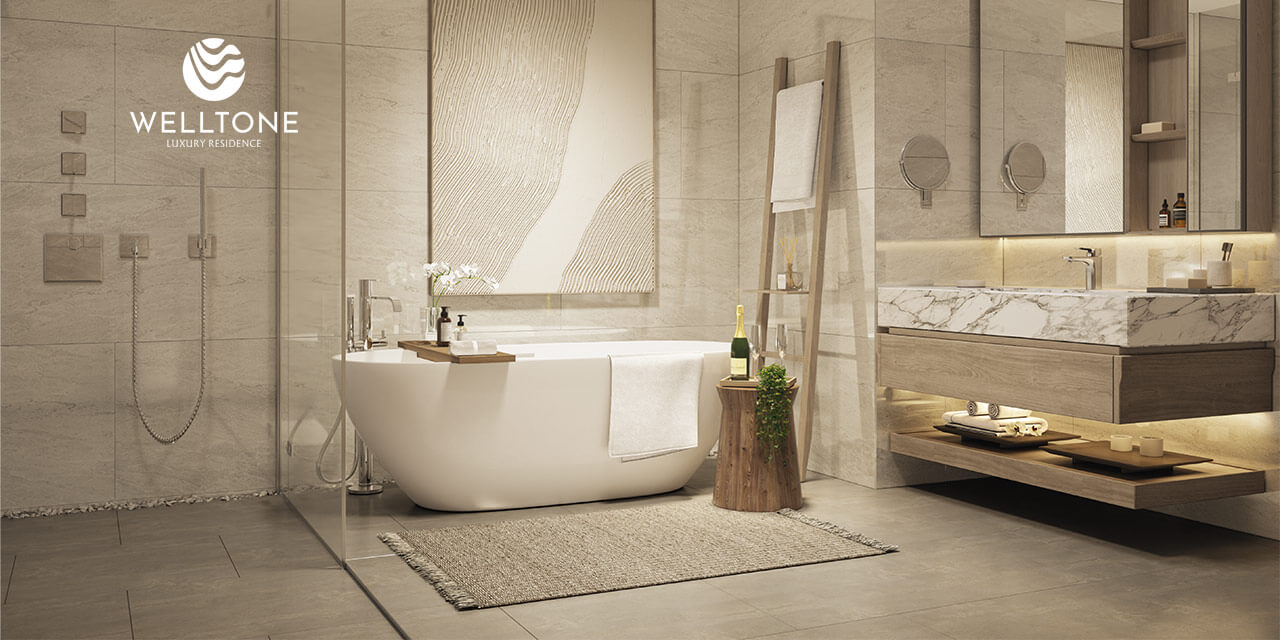 Phòng tắm căn hộ Welltone Luxury Residence Nha Trang