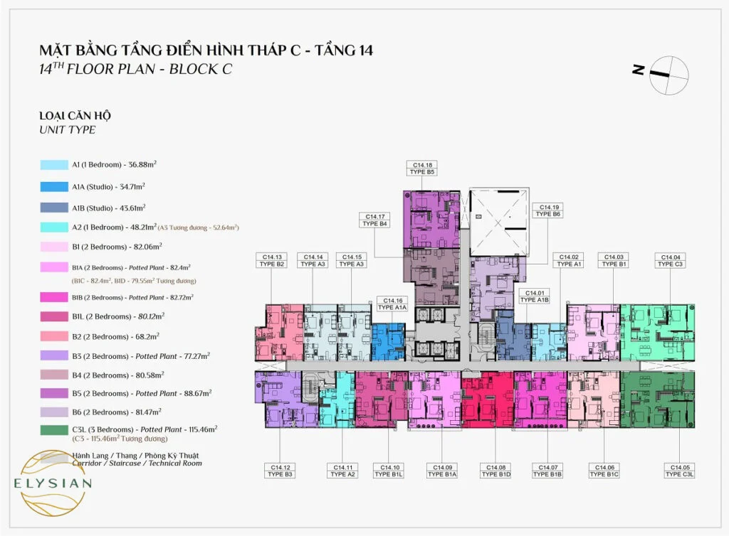 Thap-C-tang-14-thap-C-Du-an-elysian