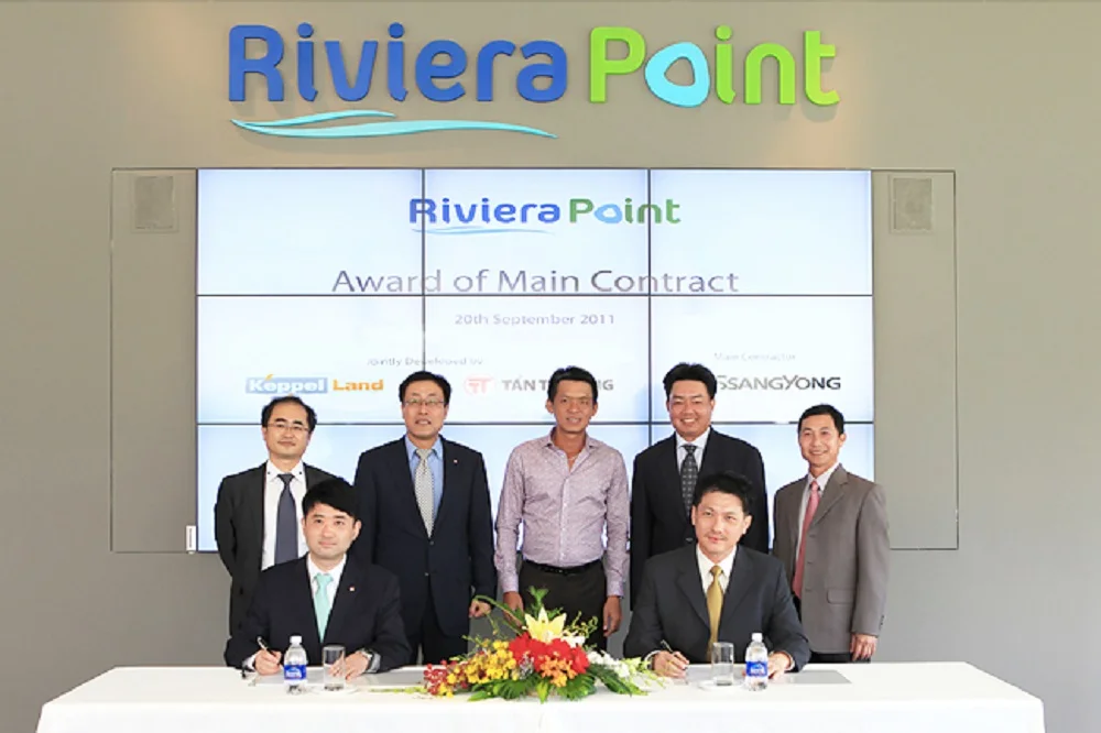 Cong ty Keppel Land va Cong ty Tan Truong chi dinh Cong ty Ssangyong la nha thau chinh cho Du an Riviera Point