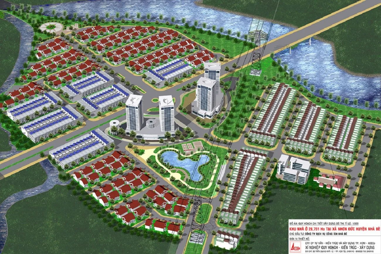 Du an khu nha o 28ha Nhon Duc Nha Be