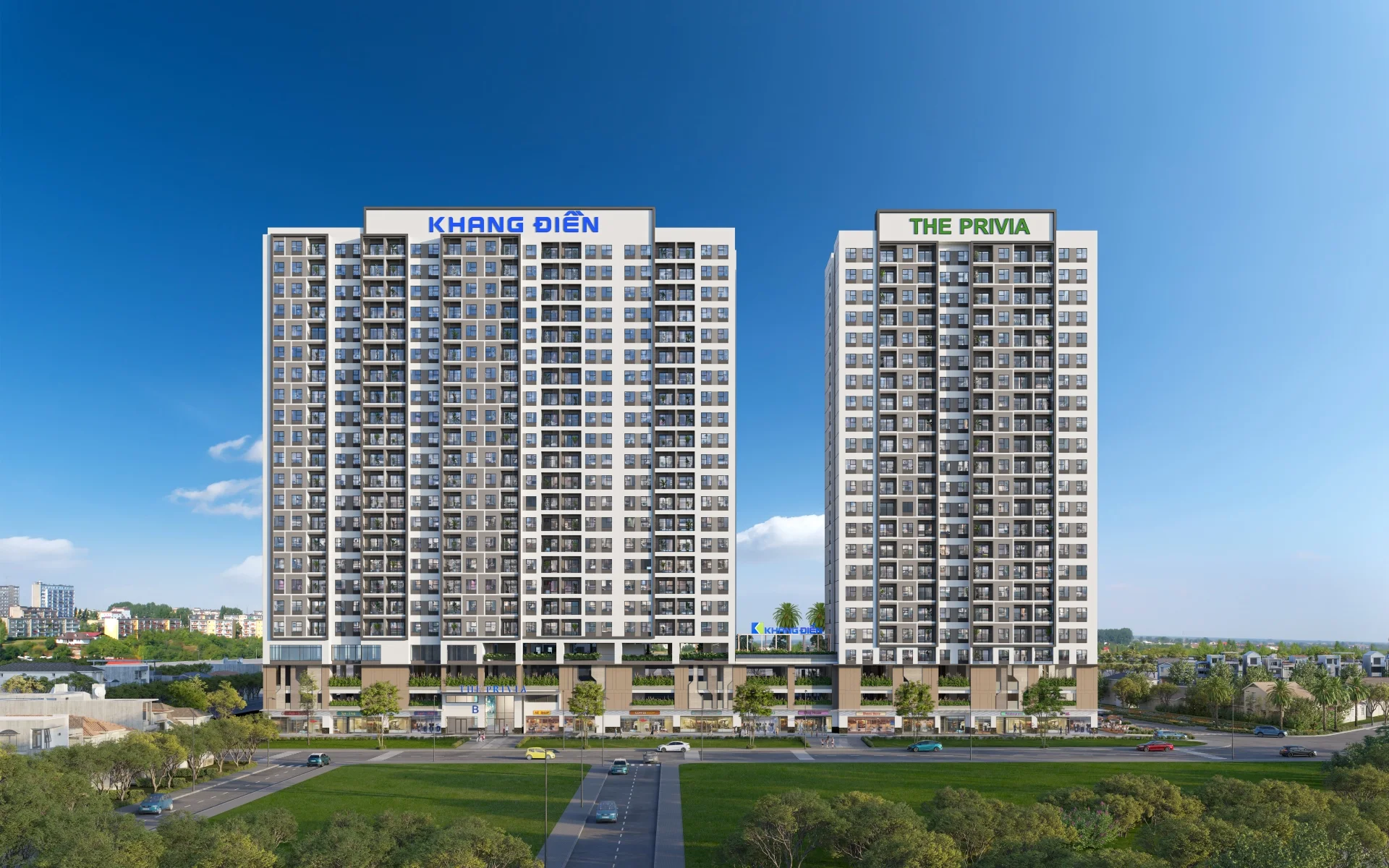 Phối cảnh tổng thể Dự án The Privia Khang Điền