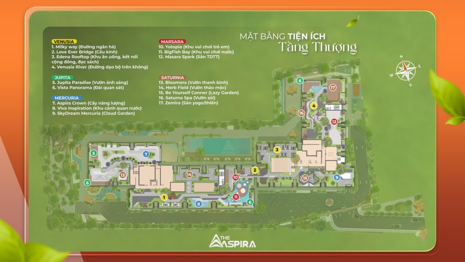Tiện ích tầng thượng The Aspira Dĩ An Tiện ích tầng thượng The Aspira Dĩ An