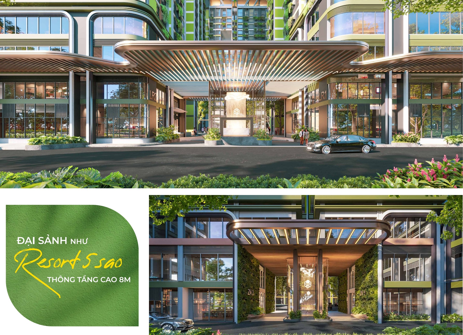 Đại sảnh cao 8m chuẩn resort tại La Pura