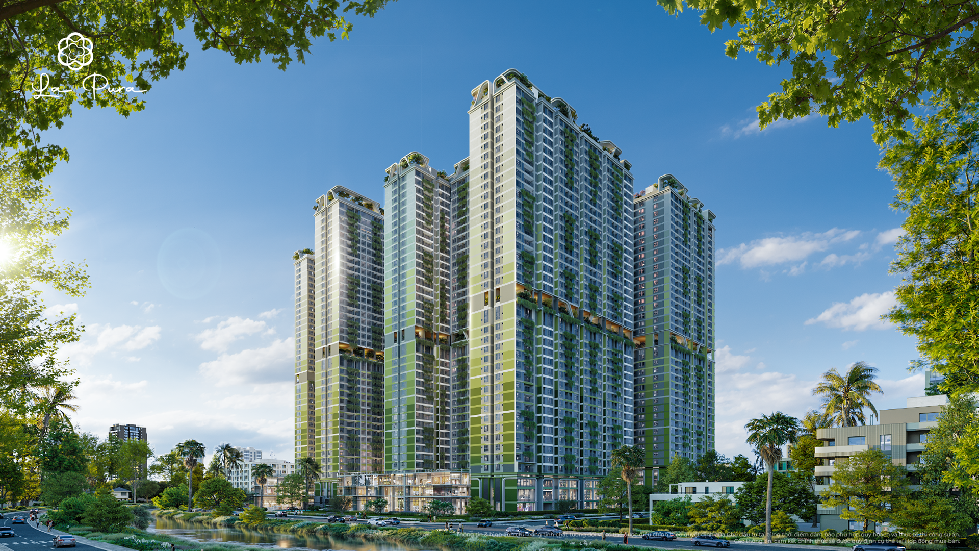 Phối cảnh mặt sau dự án La Pura