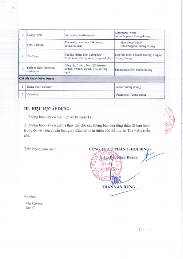 Nội thất bàn giao căn hộ The Felix Nội thất bàn giao căn hộ The Felix