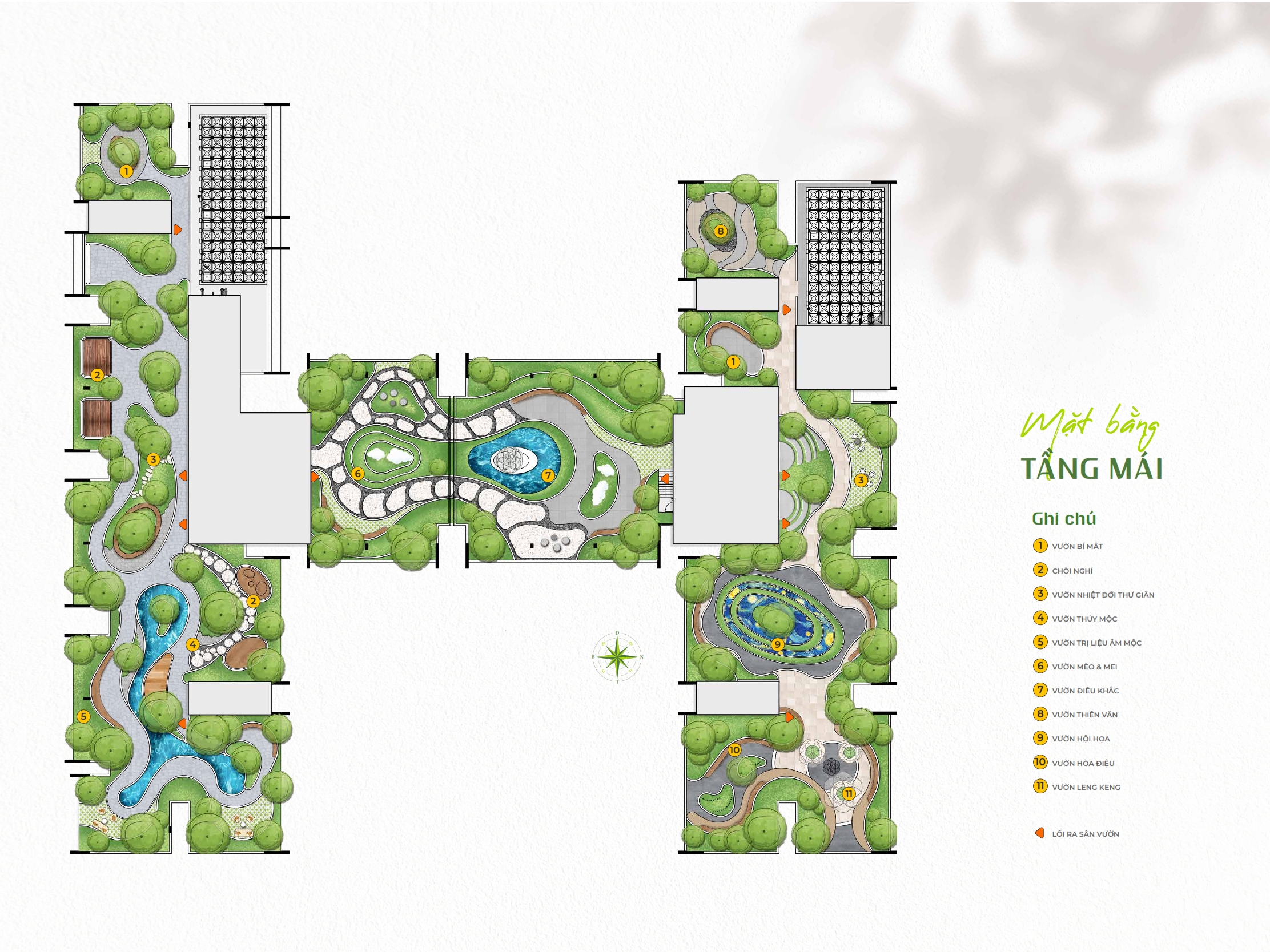 Tiện ích tầng mái tại căn hộ La Pura Thuận An