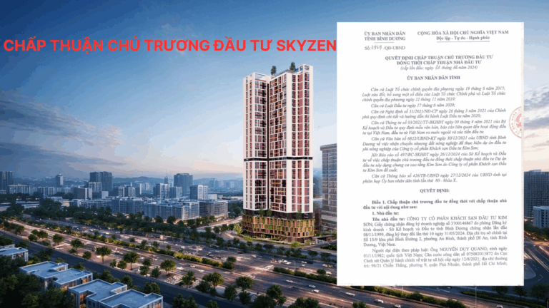 Chấp thuận chủ trương đầu tư SkyZen