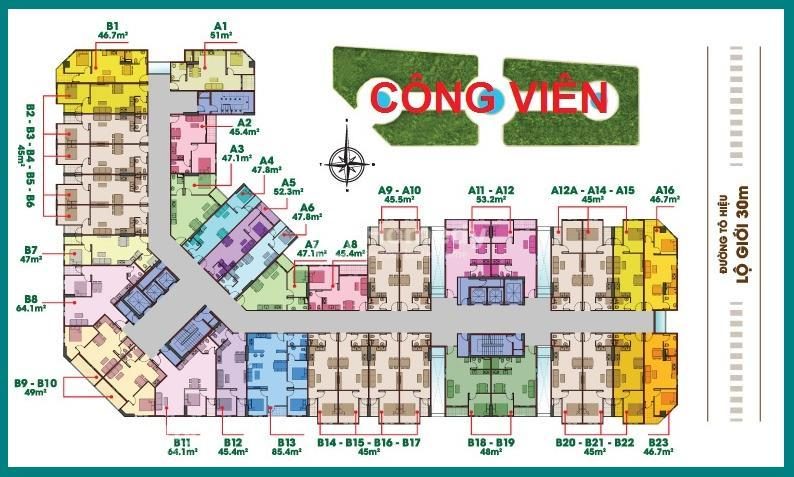 Mặt bằng căn hộ 8X Đầm Sen Tân Phú Mặt bằng căn hộ 8X Đầm Sen Tân Phú