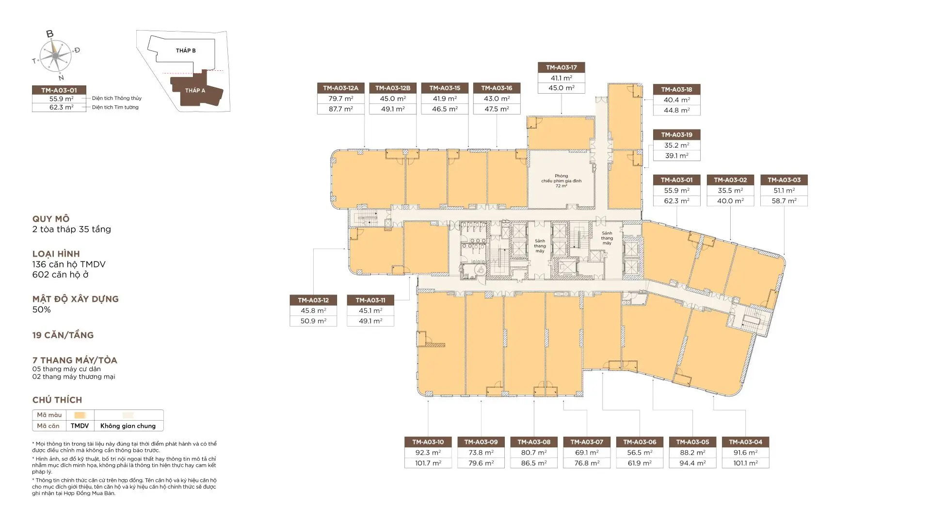 Mặt bằng tầng 3 tháp A - New Tech Complex Mặt bằng tầng 3 tháp A - New Tech Complex