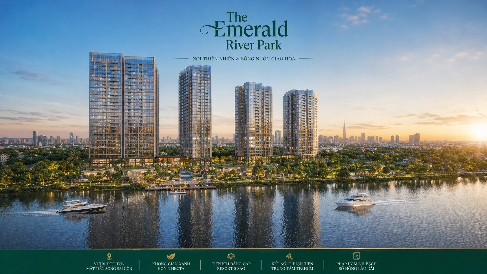 Phối cảnh tổng thể The Emerald River Park